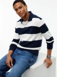 Multi Tommy Flag Slim Polo Jumper  Men