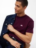 Purple Tommy Badge Crew Neck T-Shirt  Men