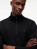 Black Tommy Flag Quarter-Zip Sweatshirt  Men