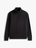 Black Tommy Flag Quarter-Zip Sweatshirt  Men