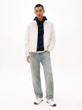 White Essential Flag Patch Jacket  Men