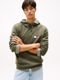 Green Logo Drawstring Hoody  Men