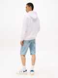 White Logo Drawstring Hoody  Men