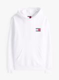 White Logo Drawstring Hoody  Men