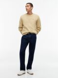 Beige Regular Sweatshirt Flag Crew Neck  Men