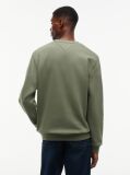 Green Regular Sweatshirt Flag Crew Neck  Men