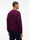 Purple Regular Sweatshirt Flag Crew Neck  Men
