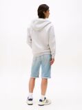 Γκρι Hoody Με Φερμουάρ Και Κανονική Γραμμή  Άνδρες