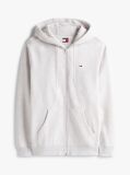 Γκρι Hoody Με Φερμουάρ Και Κανονική Γραμμή  Άνδρες