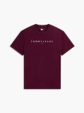 Μωβ T-Shirt Σε Κανονική Γραμμή Με Κεντητό Λογότυπο  Άνδρες