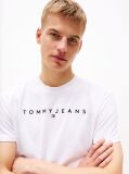 White Regular Logo Embroidery T-Shirt  Men