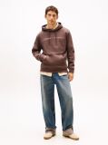 Brown Regular Logo Hoody  Men