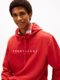 Red Regular Logo Hoody  Men