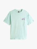 Green Back Logo Graphic Relaxed T-Shirt  Men