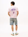 Ροζ Άνετο T-Shirt Με Λογότυπο  Άνδρες