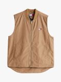 Brown Canvas Zip-Thru Gilet  Men