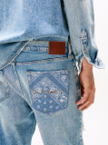 Denim Otis Distressed Straight Leg Jeans  Men