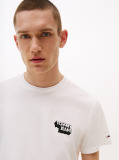White Stack Logo Slim T-Shirt  Men