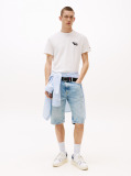 White Stack Logo Slim T-Shirt  Men