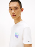 White Stack Logo Back Graphic T-Shirt  Men