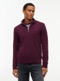 Purple Tommy Flag Lightweight Slim Quarter-Zip Jumper  Men