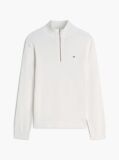 White Tommy Flag Lightweight Slim Quarter-Zip Jumper  Men