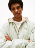 Green Cotton Bomber Jacket  Men