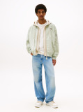 Green Cotton Bomber Jacket  Men