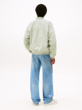 Green Cotton Bomber Jacket  Men