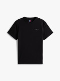Μαύρο Slim T-shirt Με Λογότυπο Και Στρογγυλή Λαιμόκοψη  Άνδρες
