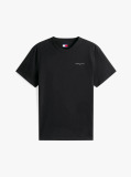 Μαύρο Slim T-shirt Με Λογότυπο Και Στρογγυλή Λαιμόκοψη  Άνδρες