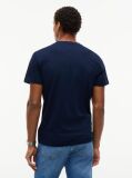 Μπλε Slim T-shirt Με Λογότυπο Και Στρογγυλή Λαιμόκοψη  Άνδρες