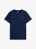 Μπλε Slim T-shirt Με Λογότυπο Και Στρογγυλή Λαιμόκοψη  Άνδρες