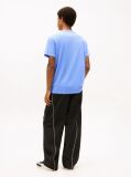 Blue Linear Logo Slim Crew Neck T-Shirt  Men