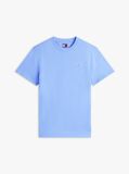 Blue Linear Logo Slim Crew Neck T-Shirt  Men