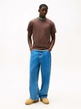 Brown Linear Logo Slim Crew Neck T-Shirt  Men