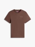 Brown Linear Logo Slim Crew Neck T-Shirt  Men