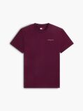 Purple Linear Logo Slim Crew Neck T-Shirt  Men