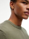 Green Crew Neck Slim Jumper  Men