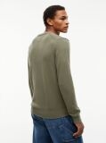 Green Crew Neck Slim Jumper  Men