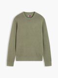 Green Crew Neck Slim Jumper  Men