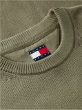Green Crew Neck Slim Jumper  Men