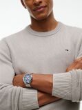 Brown Crew Neck Slim Jumper  Men