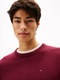 Red Crew Neck Slim Jumper  Men