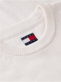 White Crew Neck Slim Jumper  Men