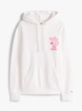 Άσπρο Hoody Σε Κανονική Γραμμή Με Κουκούλα Και Σχέδιο Πίσω  Άνδρες