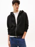 Black Relaxed Flag Zip-Thru Hoody  Men