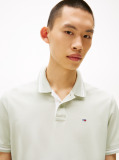 Green Tipped Regular Fit Polo Shirt  Men
