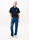 Blue Contrast Chest Monogram Polo  Men
