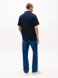 Blue Contrast Chest Monogram Polo  Men